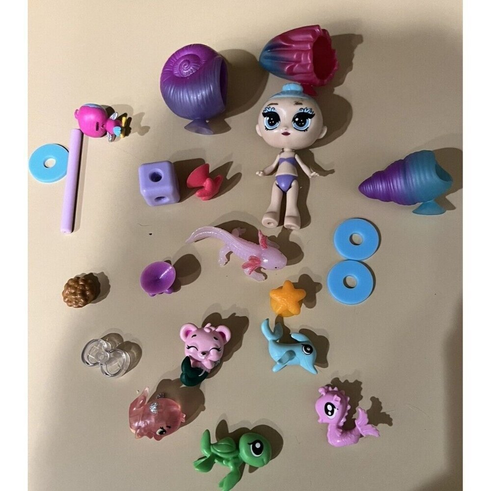 21 Pieces Lot Of Hatchimals Colleggtibles Dolphins Sea Shells Turtle Starfish